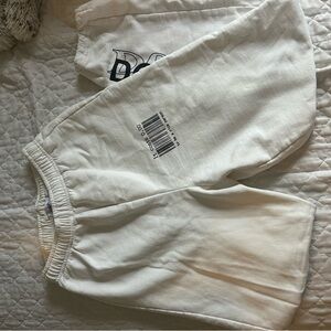 Mayfair It Costs Zero Dollars Sweats in White